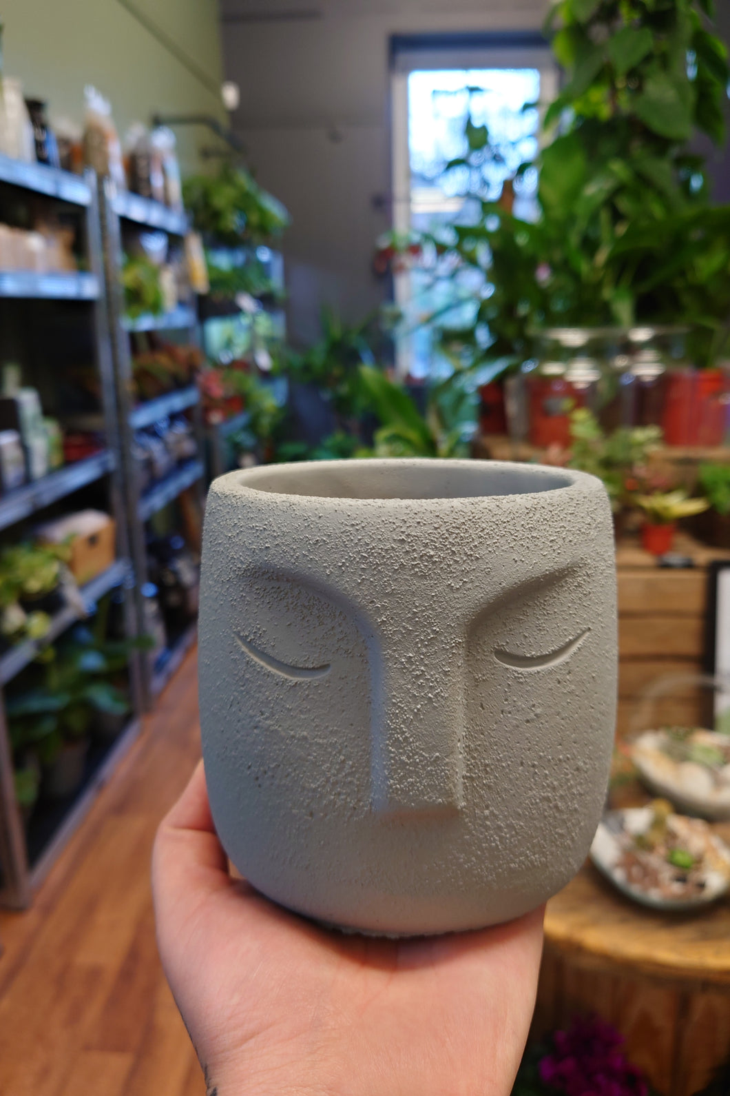 Stone Face Pot 8.5cm