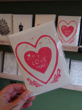 Load image into Gallery viewer, Lino Print and Hand painted Cards

