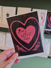 Load image into Gallery viewer, Lino Print and Hand painted Cards
