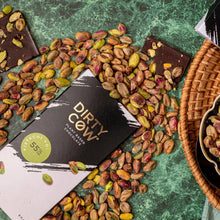 Load image into Gallery viewer, DIRTY COW - PISTACHI YO! PLANT BASED VEGAN CHOCOLATE BAR
